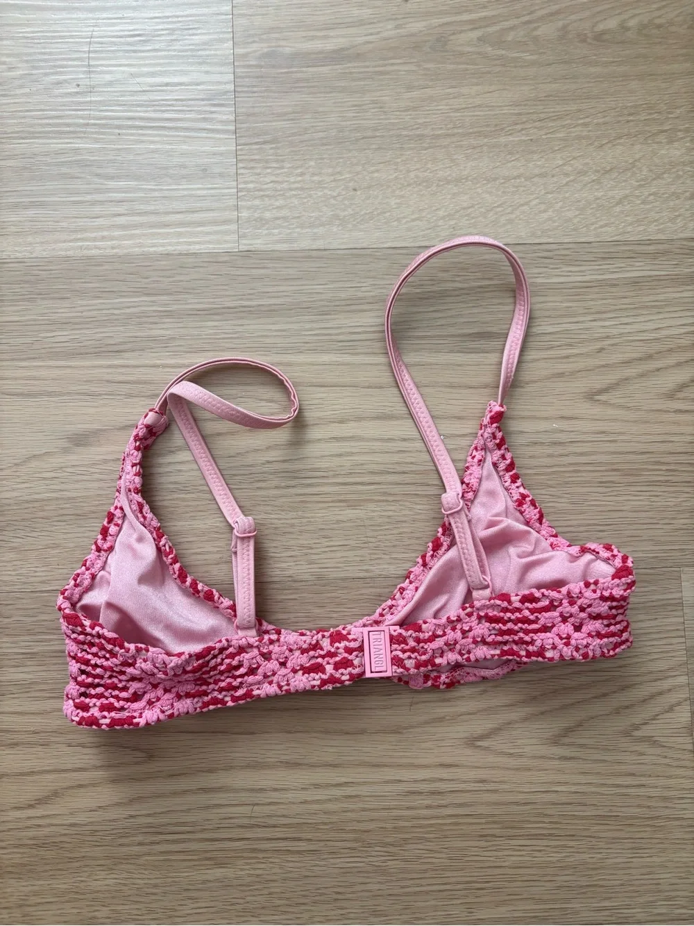 TRIANGL SWIMWEAR MAIA - ALINA PINK CROCHET SCOOP BIKINI TOP